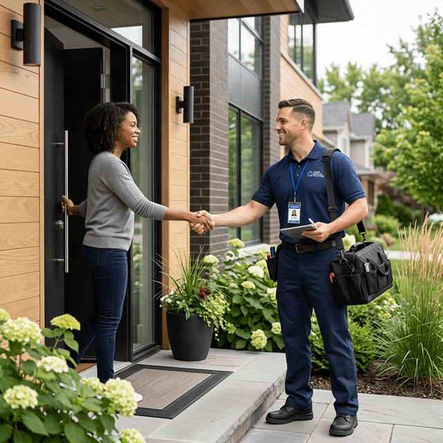 Técnico verificado de Trabayato brindando confianza al cliente